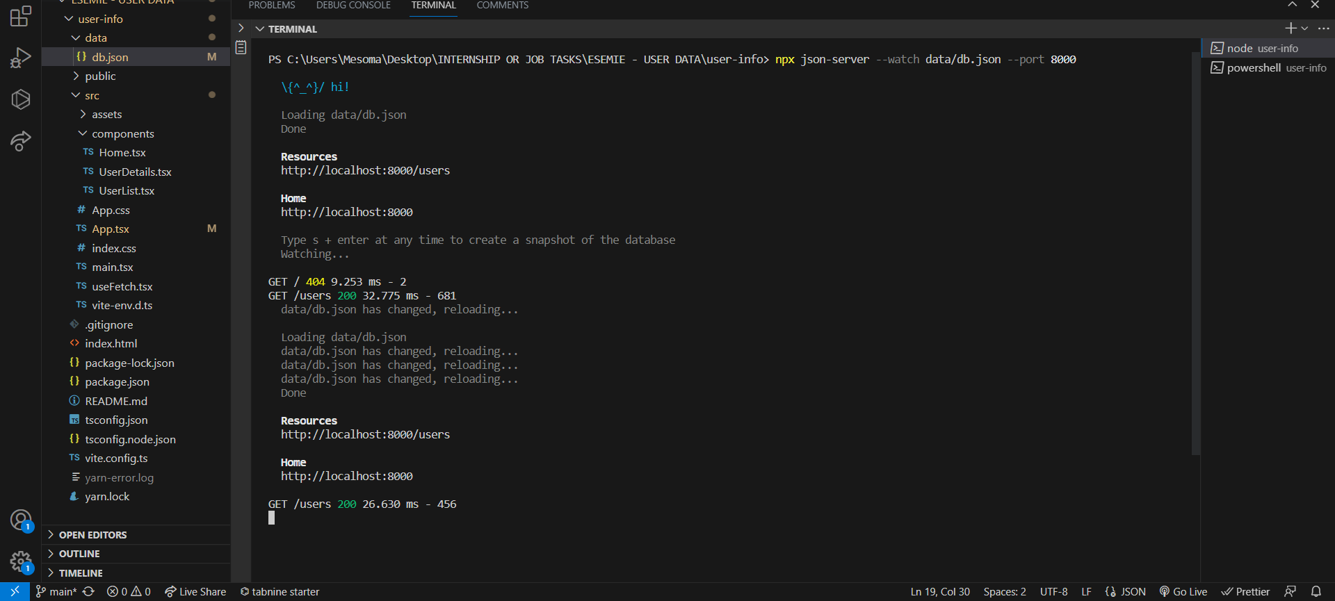 Json server js. Json server js
