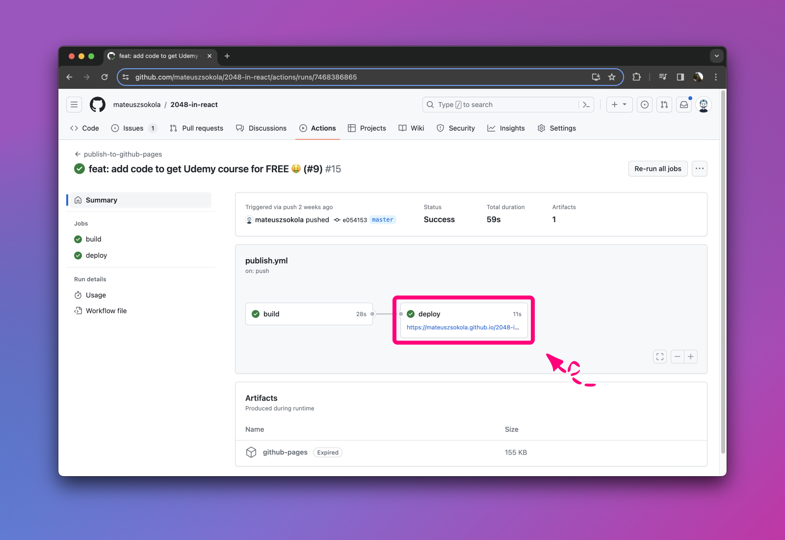 Github actions deploy. Github actions deploy